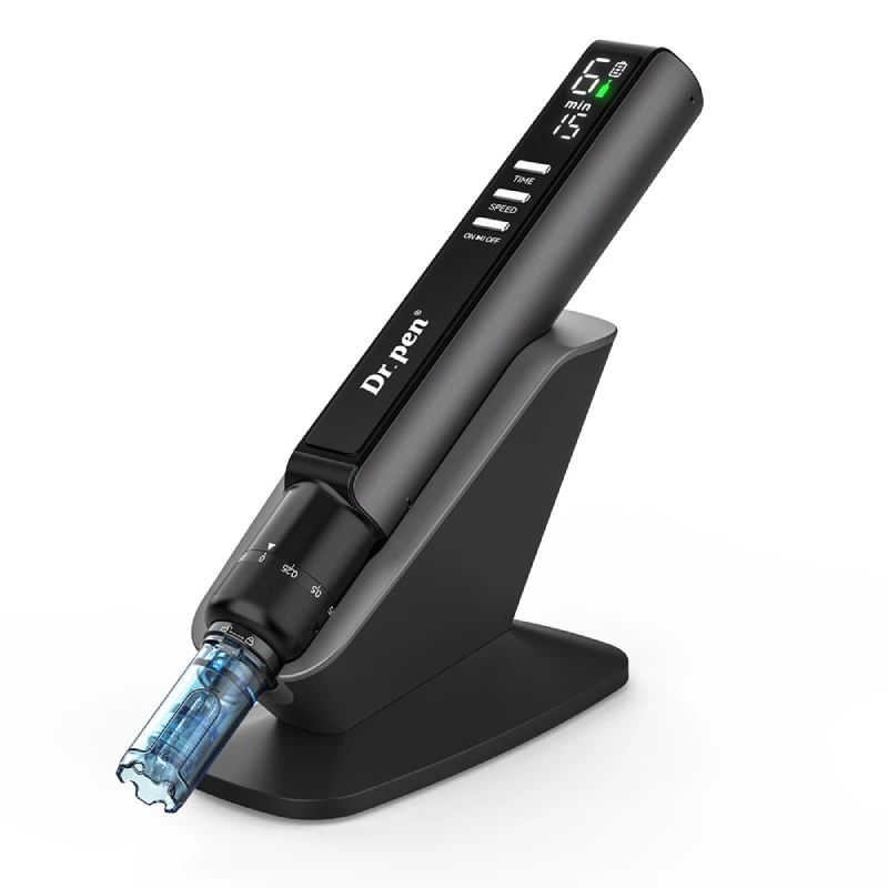 Dr.pen M8 Max microneedling pen on its base